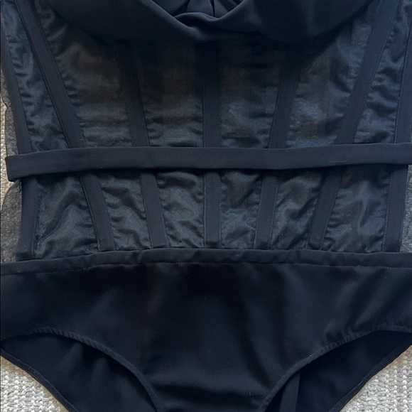 Custom Designer Made Mesh Rib Bodysuit - Picture 3 of 7